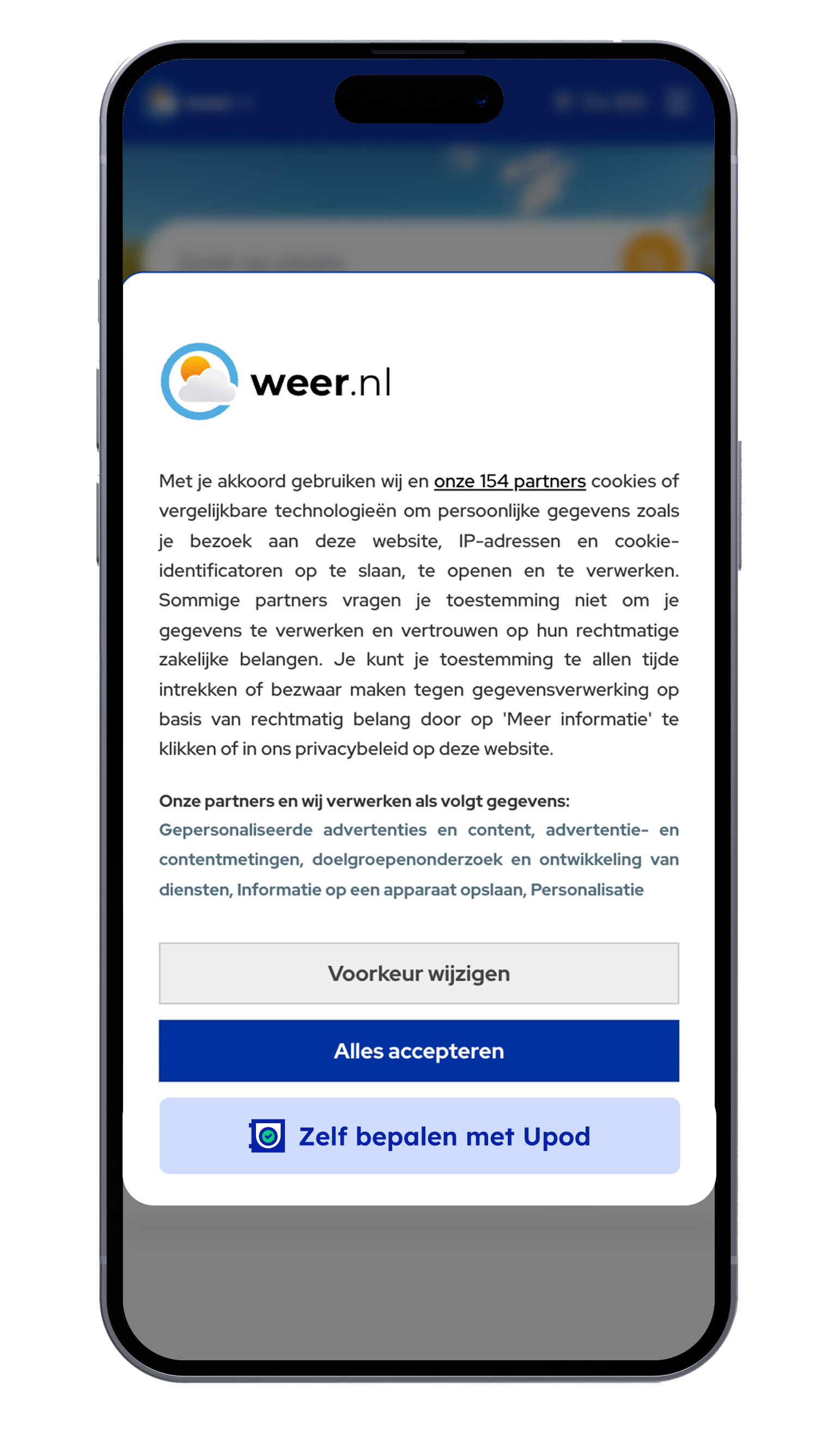 Upod on your consent banner